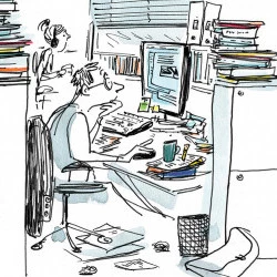 au boulot - dessin reportage