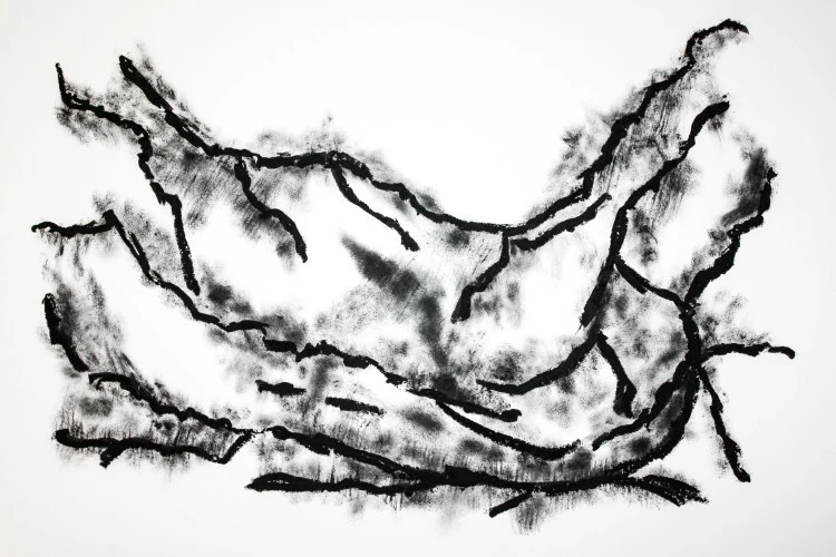 Série C.-M., 3 - Huile sur papier - Sébastien Ynesta 