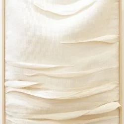 Rhytidomes - 70 x 50 cm - Lin blanchi - Tapisserie