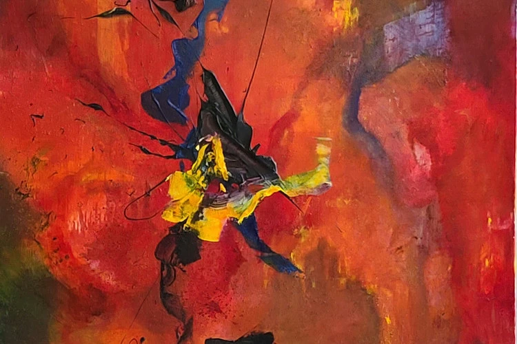 Sans titre - huile sur bois - 81x100