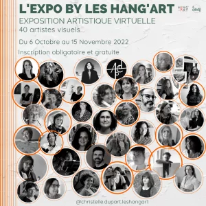 Affiche Exposition Virtuelle by LesHang'Art