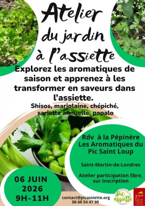 Affiche Du jardin à l'assiette - Quinzaine des produits Bio et Régionaux