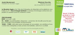 Affiche 4ème Forum énergie du Muretain