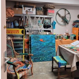 atelier j'adore la mer - <p>espace de création et de stockage d'oeuvres</p> - isabelle vannobel
