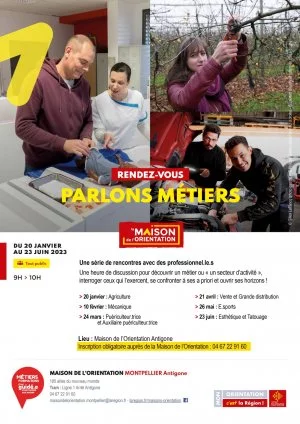 Affiche PARLONS METIERS - AGRICULTURE