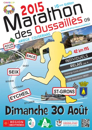 Affiche Marathon des Oussaillès et du Couserans 2015