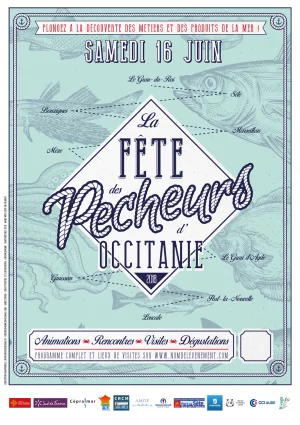 Affiche Fête des pêcheurs d'Occitanie 