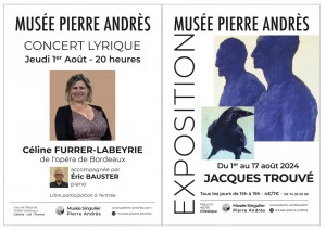 Affiche Musée Pierre Andrès / saison Eté 2024