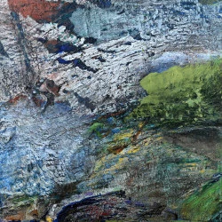 Parcourir - huile sur bois, 100x100 2019
