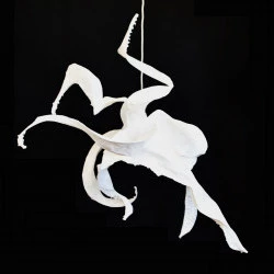 Poulpe - Sculpture en papier éclairée