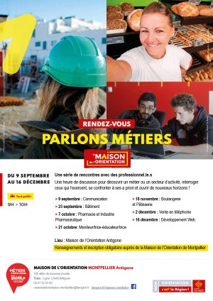 Affiche PARLONS METIERS Développement Web