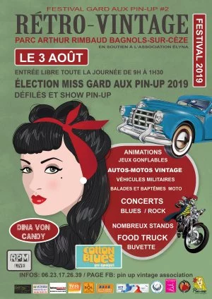 Affiche Festival Gard aux Pin-up