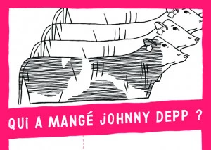 Affiche "Qui a mangé Johnny Depp ?" de Berclaz de Sierre