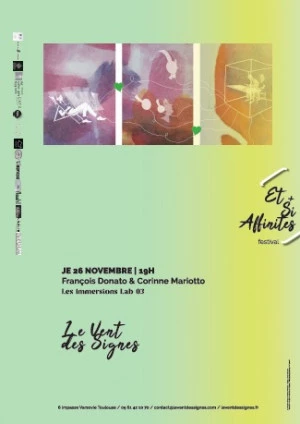 Affiche Duras/Donato/Mariotto |Les immersions Lab 03 | L'homme assis dans le couloir