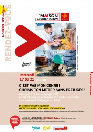 Affiche C'est pas mon genre ! Choisis ton métier sans préjugés !