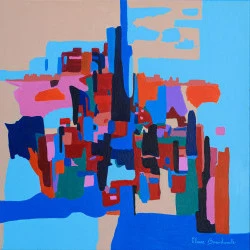 abstrait sans titre - acrylique sur toile 40X40