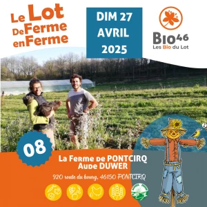 Affiche De ferme en ferme - Aude DUWER