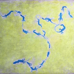 dessin - dessin/peinture - 140 x 165 cm , huile sur toile de jute 2026 