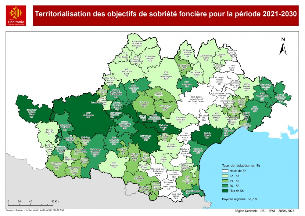 Territorialisation des objectifs de sobriété foncière 