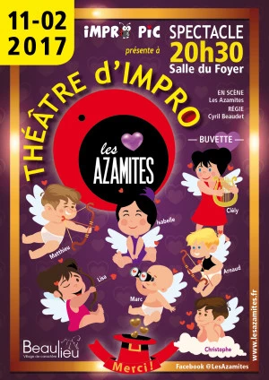 Affiche Spectacle théâtre d'impro