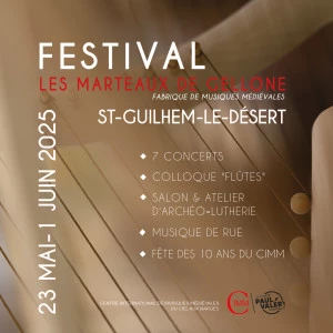 Affiche 8ème Festival "Les Marteaux de Gellone"