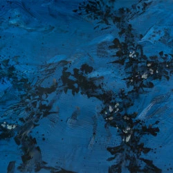 Le jardin du temps perdu, Nuit XXI. - Acrylique sur toile. 130 x 195 cm. 2021 - odile cariteau 