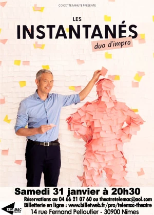 Affiche LES INSTANTANÉS - DUO D'IMPRO avec Laurent PIT et Christophe PATRI