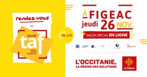 Affiche Salon TAF virtuel multisectoriel - Figeac 