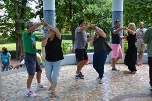 Affiche Buffet guinguette et chasse au patrimoine - Kiosque à musique de Carmaux