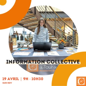 Affiche Information collective chez les Compagnons du Tour de France - 19 avril 2023