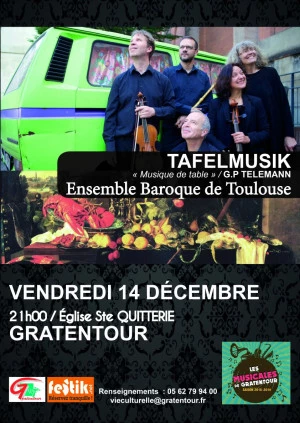 Affiche Tafelmusik/ Ensemble Baroque de Toulouse
