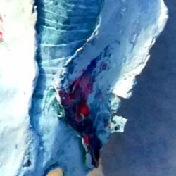 detail oiseau papier - papier,carton peinture 40 cm 2021