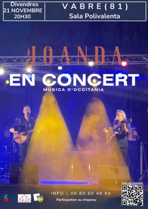 Affiche Joanda en concert