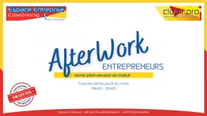 Affiche Afterwork Pitch Elevator Club LR - 10 septembre 2026