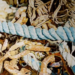 cordages - huile sut toile 100X81 cm 1991