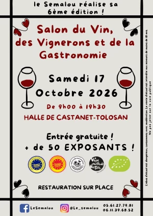 Affiche Salon du vin des vignerons et de la gastronomie 