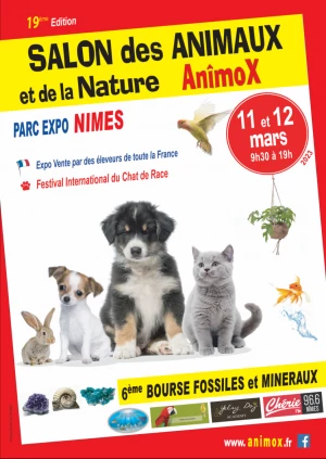 Affiche AnîmoX, Salon des animaux et de la nature - 19ème édition 