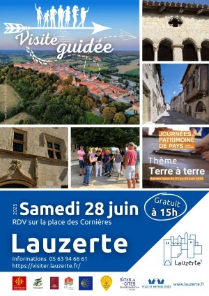 Affiche Visite guidée de la cité médiévale de Lauzerte