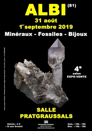 Affiche 4e Salon - Minéraux - Fossiles - Bijoux