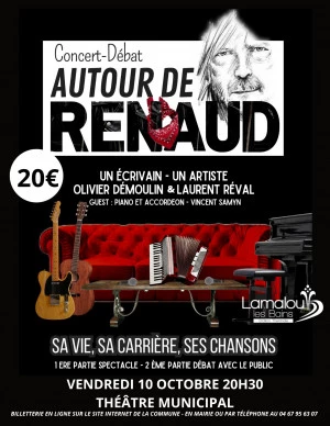Affiche Concert-Débat Atour de Renaud 