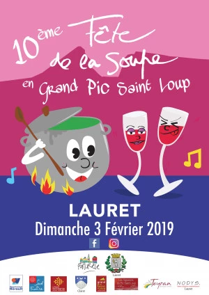 Affiche 10ème Fête à La Soupe en Grand Pic Saint Loup