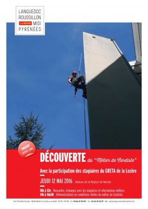 Affiche Découverte du “Métier de Cordiste”