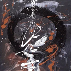 Il est temps de rallumer les étoiles n°16 - Technique mixte sur toile - photo M-Ed SÉGUIN 