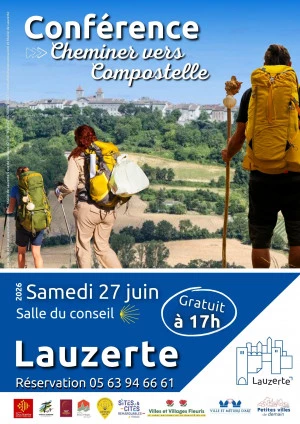Affiche Conférence Cheminer vers Compostelle