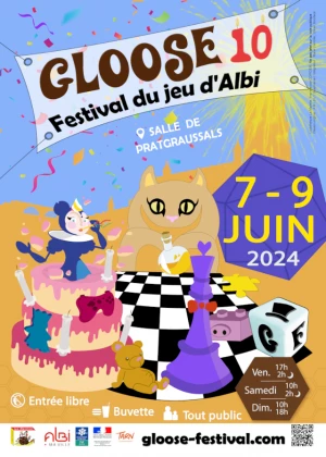 Affiche Gloose 10 - Festival du jeu d'Albi