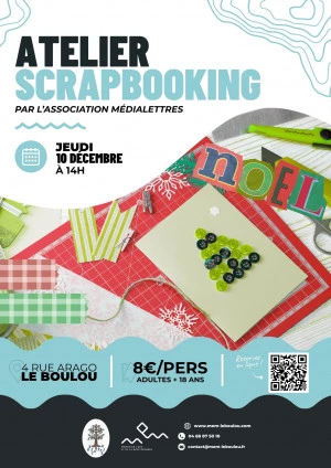 Affiche Atelier Scrapbooking adultes