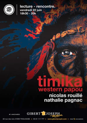 Affiche "Timika, western papou" : lecture et rencontre avec Nicolas Rouillé chez Gibert Joseph Musique