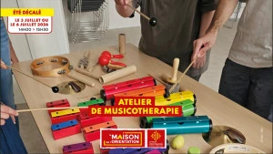 Affiche Participez à un atelier de musicothérapie