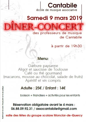 Affiche Diner Concert