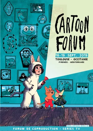 Affiche La Région Occitanie accueille la 30ème édition du Cartoon Forum en septembre